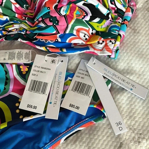 BLEU ROD BEATTIE Go For Bold Ruched Back Bottom and Bikini Top - Picture 13 of 15